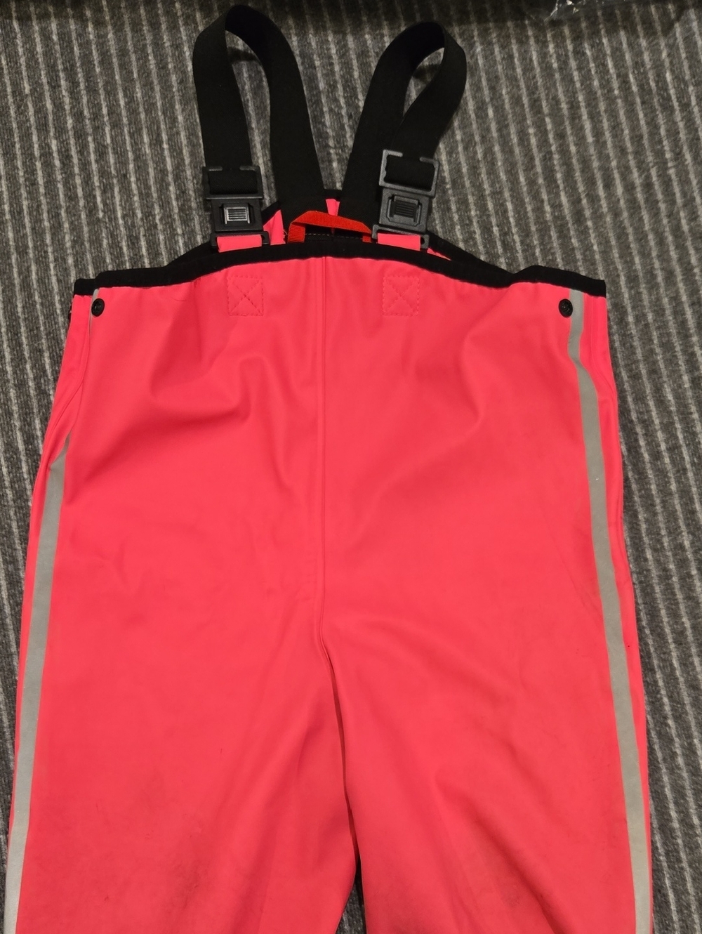 Kids Waterproof Pink Snow Bib Pants with Adjustable Suspenders